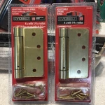 Everbilt (2PACK) Adjust Spring Door Hinge Comm 4" 1/4 Radius Satin Brass 275 839. Fixed Price $27.99.