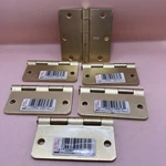 6 Pc Vintage Stanley 1/2" 88MM 08-3025 Brass Door Hinge Nos 1998 Unused. Fixed Price $12.73.