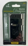 Ten 4" / 114MM Black Chrome Hinges & Screws S810-119 Stanley. Fixed Price $38.99.