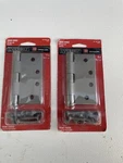 2PK Everbit Inch Square Corners Prime Coated Commercial Grade Door Hinge 20412. Fixed Price $18.00.