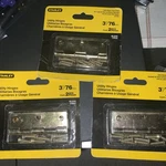 Sets Stanley Utility Hinge & Screws 3"/76MM Satin Brass Tone Finish 80-2040. Fixed Price $9.99.
