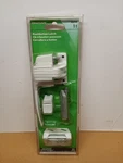 Hillman Hardware Essentials Screen Storm Door Push Button Latch White 853144. Fixed Price $7.99.