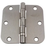 3-1/2 In. Satin Nickel Steel Ball-bearing Door Hinge 5/8 Corner Radius With. Fixed Price $39.99.