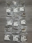 Lot Of 9 Amerock BPR3417G10 3/8" Inset Face Mount Hinge Pair Satin Nickel. Fixed Price $29.69.