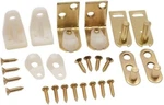 Qty: (24 Pack) Everbilt Cafe/louvered Door Pivot Set-brass Finish 241 709. Fixed Price $79.98.