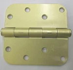Pack Of (10) Ace 5368543 4" Hinge W/ 5/8" Radius Brass, 082901209089. Fixed Price $14.99.