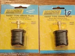 Drain Plug Brass Fits 1-1/4 Id Hole Seachoice 2 Pac Pair 18861 Twist Type. Fixed Price $19.90.