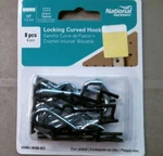 National Hardware N180-023 Locking Curved Hooks, Free Shipping. Fixed Price $10.00.