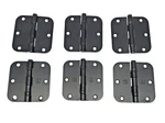 Lot Of 6 Hager Interior Door Hinge 3.5" Ball Bearing Matt Black No Screws. Fixed Price $25.60.