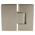 Brushed Nickel Vienna 380 Series Adjustable 180 Degree Glass-to-glass Hinge. Fixed Price $84.31.