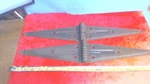 Vintage-unique STYLE--2-- Strap Hinges- Farm- Gate- Old Barn Door-big-working. Fixed Price $11.25.