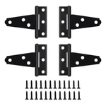 4 Pcs Strap Gate Hinges, Heavy Duty 2 Inch Barn Door Black Tee Shed.... Fixed Price $13.91.