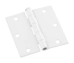 National Hardware N830-335 White Steel Square Corner Door Hinge 3-1/2 In.. Fixed Price $19.17.