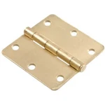 Hillman 1/4" Round Corner Door Hinge Satin Brass (3-1/2"). Fixed Price $8.95.