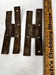 Antique Hinges Pair Hand Made Iron 5.5 Long Need Work Original. Fixed Price $69.00.