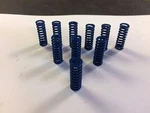 Raymond Die Spring 103104 (M100) 3/8" Od X 1" Long, Blue, Lot Of Pieces. Fixed Price $14.95.
