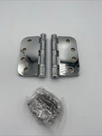 Deltana S44R5HDB26 Bearing Mortise Hinge Radius 4" X 5/8" Polished Chrome Pair. Fixed Price $24.00.