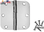 Cosmas Polished Chrome Door Hinge 3.5" Inch X With 5/8" Radius. Fixed Price $103.64.