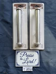 National N187-018 Qty 2 Sliding Door Round Bar Pulls Stainless Steel V1008 Two. Fixed Price $32.00.