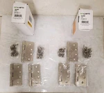 *2 3-PACKS* Onward 4" X Brushed Nickel Full Mortise Ball Bearing Butt Hinge. Fixed Price $33.99.