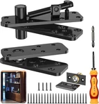 Hidden Door Hinge, 570LBS Load-bearing Thickened Solid Alloy Steel, 360 Rotatio. Fixed Price $53.25.