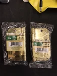 Two Gate House 4 Inch Hinge 5/8 Radius, Round Corner Polished Brass 0308922. Fixed Price $10.00.