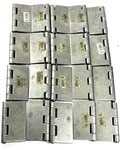 (qty 20) National 3-1/2" Square Plain Steel Surface Mount Door Hinges N273-912. Fixed Price $39.74.