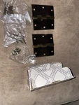 Pair Of Solid Extruded Brass Baldwin Mortise Door Hinges New Old Stock. Fixed Price $24.20.