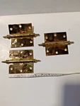 Stanley Brass Door Hinges 3 1/2 " Square Corner. Fixed Price $25.00.
