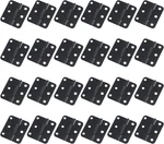 Auvotuis 24PCS 1-1/2 Inch Length Black Metal Butt Hinges Flat Small Door. Fixed Price $13.49.