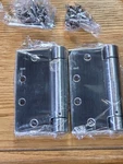 2 Pack - 4.5"X4.5" Stainless Steel Self Closing Reversible Door Hinge Heavy.... Fixed Price $28.00.