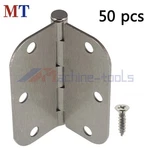 50 Pack 3.5" Satin Nickel Interior Door Hinges With 5/8" Radius Corners. Fixed Price $46.29.