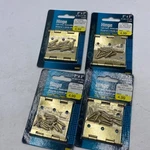 Lot Of 4 Ultra Hinge Light Duty Brass Plated Fence Gate Barn Door 2"X2" 60862. Fixed Price $15.92.