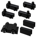 Antrader Stainless Steel Glass Door Pivot Hinge Double 5-6MM, Black. Fixed Price $12.92.