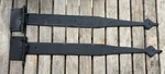 Door Strap Hinge Spear Tip Rough Forged Iron 19" Pack Of 2 Renovators Supply. Fixed Price $47.99.