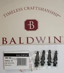 Baldwin Brass Steeple Tip Hinge Finials Oil Rub Bronze Finish 1093-102 Set Four. Fixed Price $17.99.