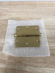 Baldwin 1435033I Vintage Brass 3.5"X3.5" Solid Radius Corner Hinge. Fixed Price $20.15.