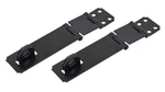 Qcaa Double Hinge Hasp And Fixed Staple, 4-1/2", Steel, Black, Pack, Made I.... Fixed Price $23.39.