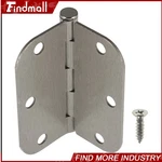 Findmall 3.5*3.5IN Thinkness 2.2MM 18 Pack Satin Nickel 5/8" Iron Hinges. Fixed Price $29.46.
