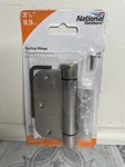National Hardware N350-892 Spring Hinge, Cold Rolled Steel, Satin Nickel Plated,. Fixed Price $15.00.