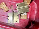 Hager 5X5 Steel Butts Dull Brass Entry Door 2 Hinges W/ Hdwre. Fixed Price $24.95.