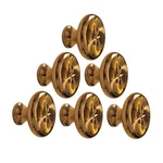 Cabinet Knob Bright Solid Brass 1/4" Dia Pack Of Renovators Supply. Fixed Price $55.99.