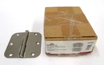 New Design House 181420 3-1/2 In. Satin Nickel Door Hinge 10PK. Fixed Price $12.99.