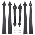 Winsoon Garage Door Hardware Set, Decorative Black Steel Accents Kit. Fixed Price $37.45.