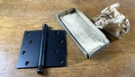 Pair Of Large Stanley Cannonball Tip Hinge 4 1/2 X New Old Stock Screws. Fixed Price $24.99.