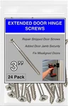 Satin Nickel 2.25 Inch Door Hinge Screws Extra Long 3 Security. Fixed Price $11.18.