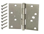 4 In. Satin Nickel Square Corner Security Door Hinges (3-PACK) 806 813 Project. Fixed Price $15.00.
