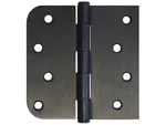 Oil Rubbed Bronze 4" Half Square Straight Round 5/8" Corner Door Hinges. Fixed Price $33.50.