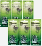 6PK Hillman Anchorwire Pender Steel Plate Wall Picture Mirror Hanger 36PC 121132. Fixed Price $19.99.