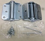 New Spring Hinge With Holes, Bright Zinc Finish, Rounded Corners, 2PK, 4PA75C. Fixed Price $9.65.
